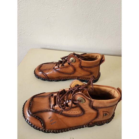 Unisex MENICO Hand Stiched LEATHER BOOTS European size 40 main image 7